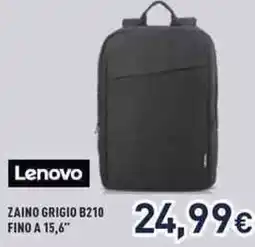 Unieuro Lenovo zaino grigio B210 fino a 15,6" offerta