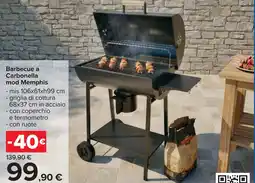 Carrefour Barbecue a Carbonella mod Memphis offerta