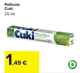 Carrefour Pellicola Cuki 25 mt offerta