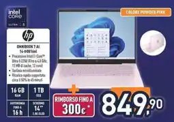 Unieuro hp OMNIBOOK 7 AI 14-fr0016nl offerta