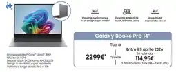 Unieuro SAMSUNG Galaxy Book6 Pro 14" offerta
