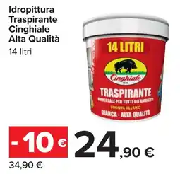 Carrefour Idropittura Traspirante Cinghiale Alta Qualità offerta