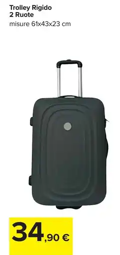 Carrefour Trolley Rigido 2 Ruote offerta