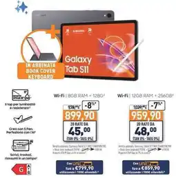 Unieuro SAMSUNG Galaxy Tab S11 offerta