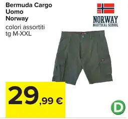 Carrefour Bermuda Cargo Uomo Norway offerta