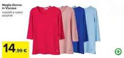 Carrefour Maglia Donna in Viscosa offerta