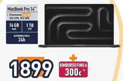 Unieuro MacBook Pro 14" offerta
