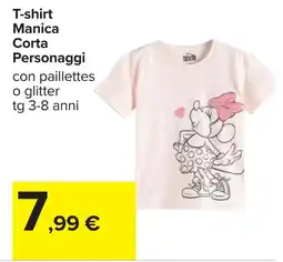 Carrefour T-shirt Manica Corta Personaggi offerta