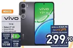 Unieuro vivo Y31 5G offerta