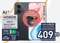 Unieuro HONOR 400 offerta