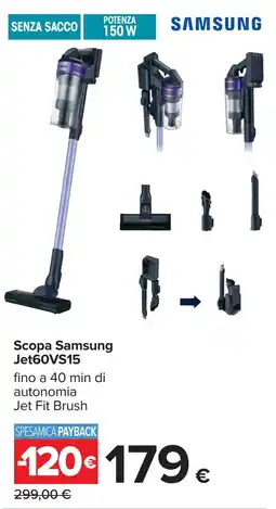 Carrefour Scopa Samsung Jet60VS15 offerta