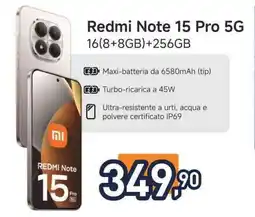 Unieuro Redmi Note 15 Pro 5G offerta
