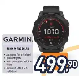 Unieuro Garmin fenix 7X pro solar offerta