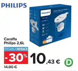Carrefour Caraffa Philips offerta