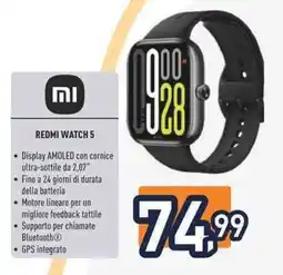 Unieuro Xiaomi redmi watch 5 offerta