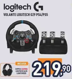 Unieuro Volante logitech G29 PS4/PS5 offerta