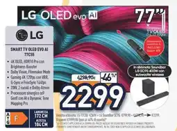 Unieuro LG SMART TV OLED EVO AI 77C55 offerta