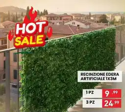 MEGA Recinzione edera artificiale 1x3M offerta