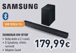 Unieuro SAMSUNG SOUNDBAR HW-B750F offerta