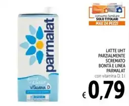 Spazio Conad Latte uht parzialmente scremato bontà e linea PARMALAT offerta