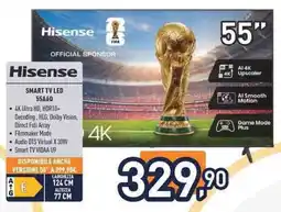 Unieuro Hisense SMART TV LED 55A60 offerta