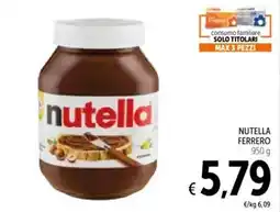 Spazio Conad Nutella FERRERO offerta