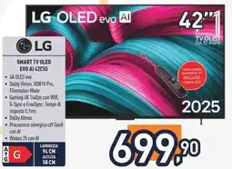 Unieuro LG SMART TV OLED EVO AI 42C55 offerta