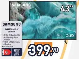 Unieuro SAMSUNG SMART TV QLED 4K QE4307FA offerta