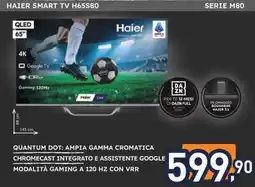 Unieuro HAIER SMART TV H65S80 SERIE M80 offerta