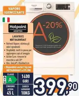 Unieuro Hotpoint ARISTON LAVATRICE NBT1048WDAIT offerta