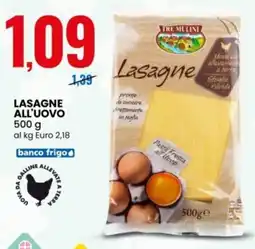 Eurospin Tre mulini lasagne all'uovo offerta
