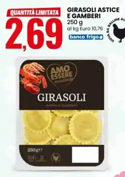 Eurospin Amo essere girasoli astice e gamberi offerta