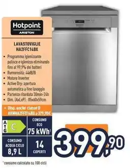 Unieuro Hotpoint ARISTON LAVASTOVIGLIE HA2FFC14BX offerta