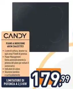 Unieuro CANDY PIANO A INDUZIONE 60CM C1642CTTE1 offerta