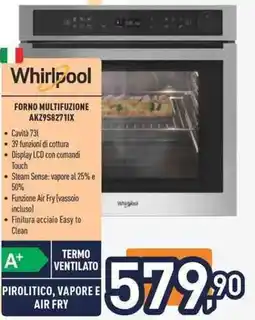 Unieuro Whirlpool FORNO MULTIFUZIONE AKZ9S82711X offerta
