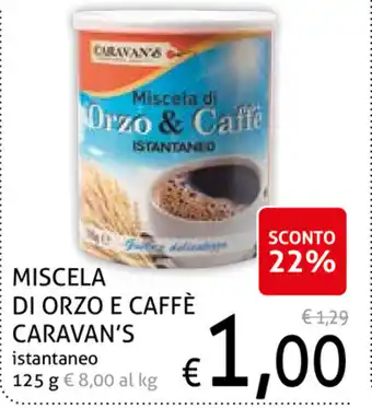 Ecu Discount Caravan's Miscela Di Orzo e Caffè 125g offerta