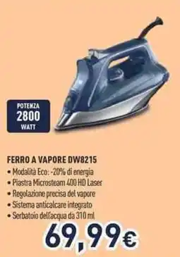 Unieuro Rowenta FERRO A VAPORE DW8215 offerta