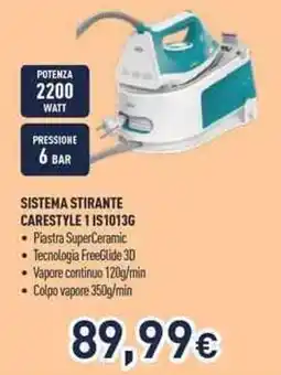 Unieuro BRAUN SISTEMA STIRANTE CARESTYLE 1 IS 10136 offerta