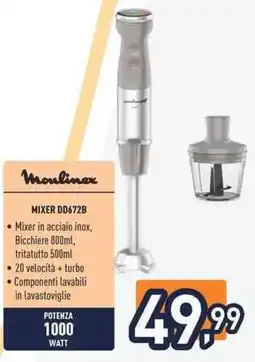 Unieuro Moulinex MIXER DD672B offerta