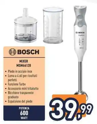Unieuro BOSCH MIXER MSM66120 offerta