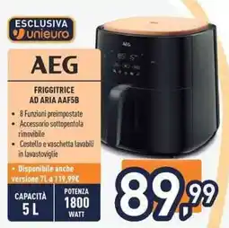 Unieuro AEG FRIGGITRICE AD ARIA AAF5B offerta