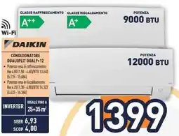Unieuro Daikin condizionatore dualsplit dual9+12 offerta