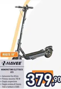 Unieuro Navee monopattino elettrico GT3 offerta