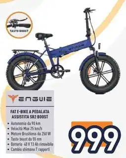Unieuro Fat e-bike a pedalata assistita SR2 boost offerta