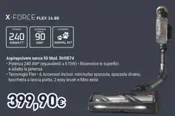Unieuro Rowenta x-force flex 14.80 offerta