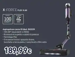 Unieuro Rowenta x-force flex 9.60 offerta