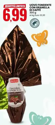 Eurospin Dolciando uovo fondente con granella di caffè offerta
