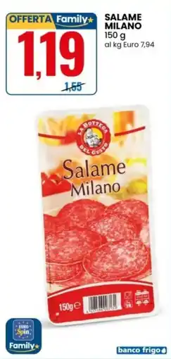 Eurospin La bottega del gusto salame milano offerta