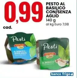 Eurospin Pesto al basilico con/senza aglio offerta