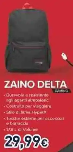 Unieuro Hyperx zaino delta offerta